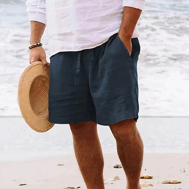 Mens Linen Shorts Breathable Comfortable Fit