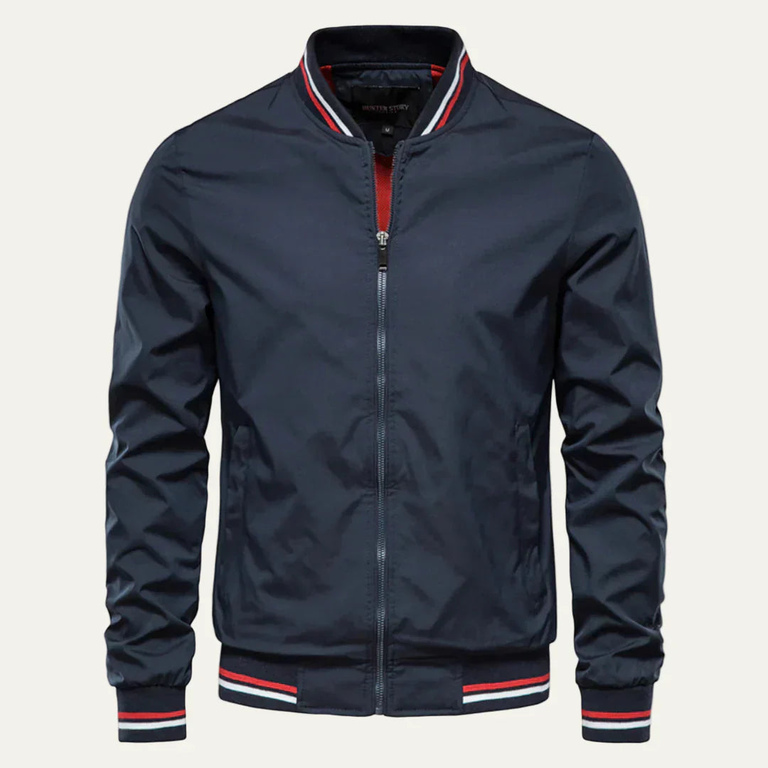 Mens Bomber Jacket Slim Fit Lightweight Material