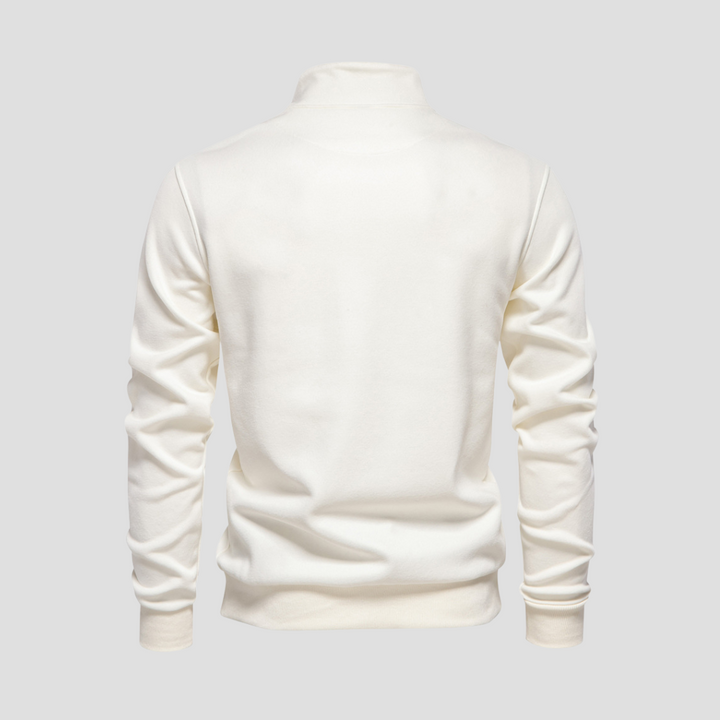Mens Pullover Quarter-Zip Minimalist Fit