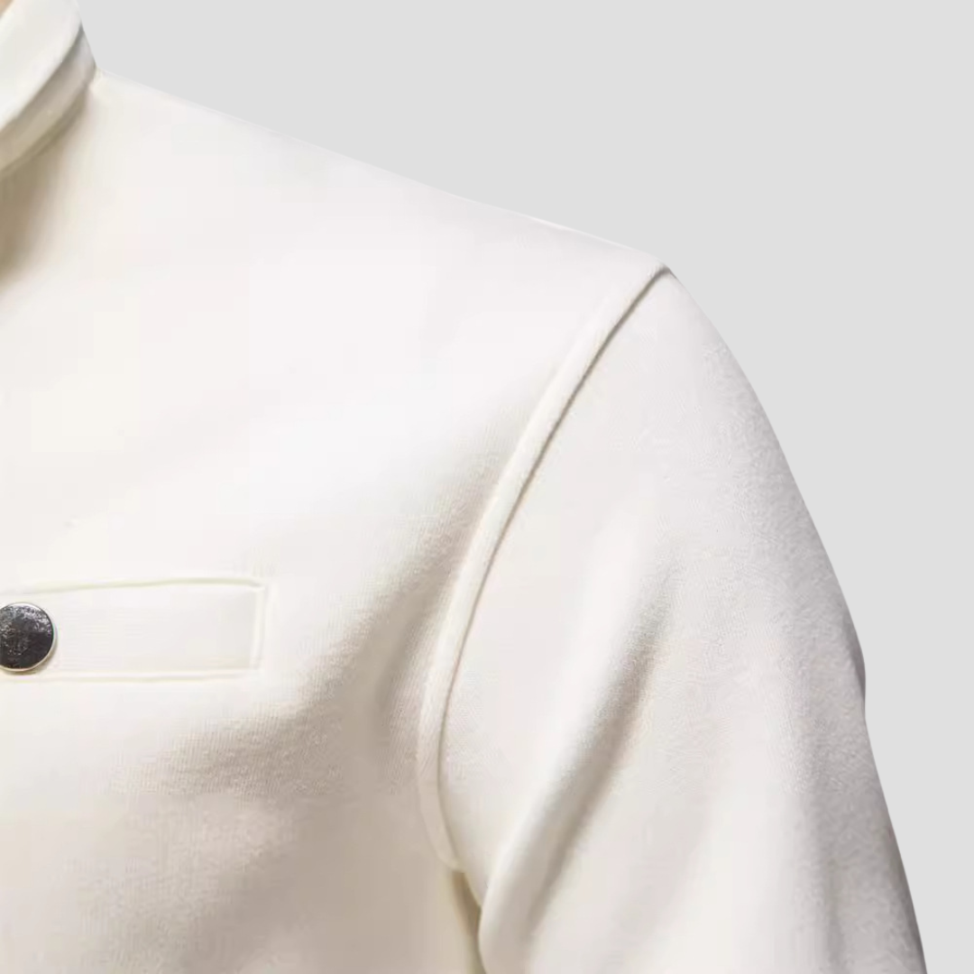 Mens Pullover Quarter-Zip Minimalist Fit