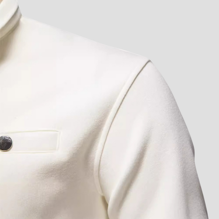 Mens Pullover Quarter-Zip Minimalist Fit