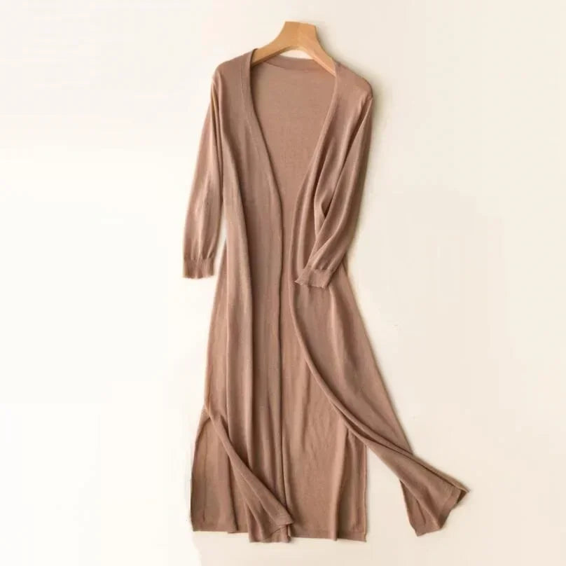 Womens Open Cardigan Sweater Oversized Fit