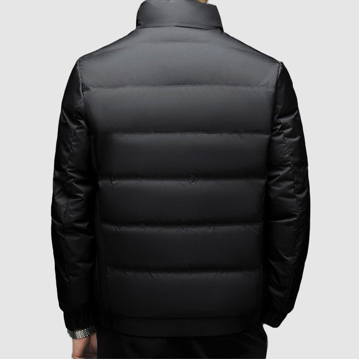 Mens Quilted Puffer Jacket Insulated Full Zip