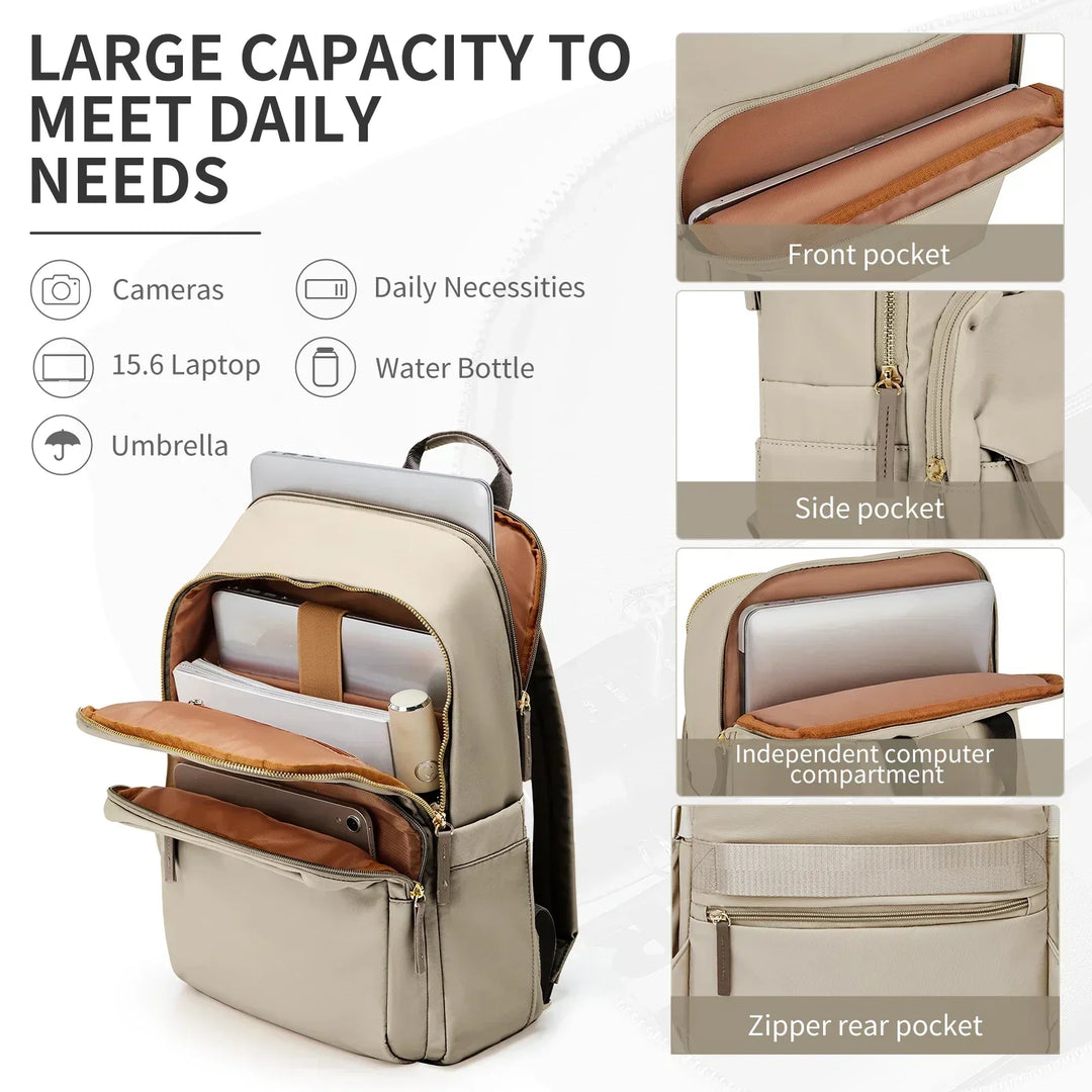 Unisex Spacious Backpack Durable Water-Resistant Design