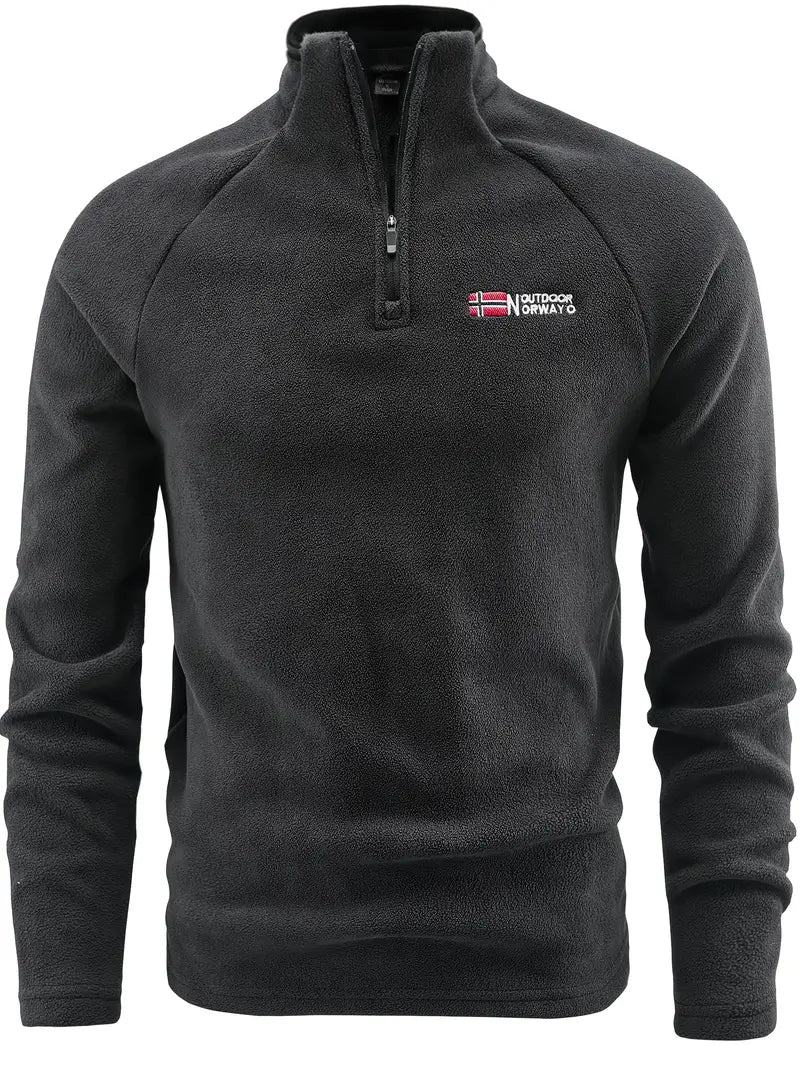 Mens Fleece Zip Sweater with Full Zip