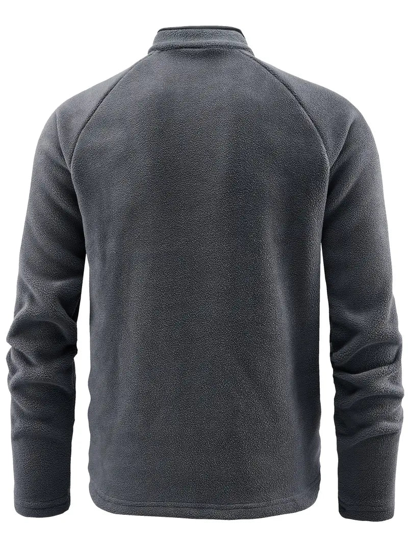Mens Fleece Zip Sweater with Full Zip