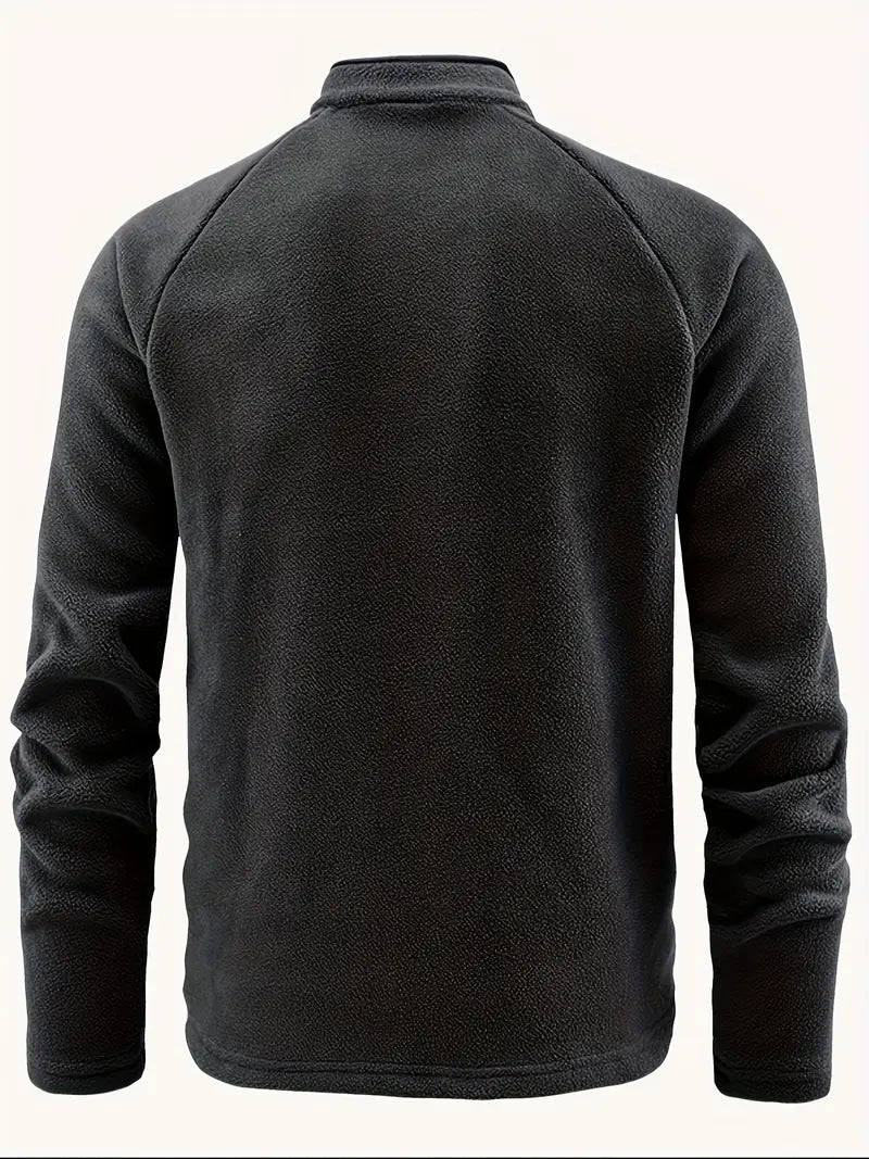Mens Fleece Zip Sweater with Full Zip