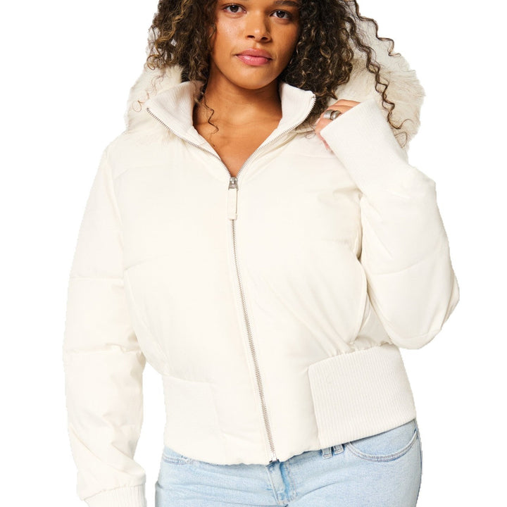Womens Quilted Winter Jacket Insulated Warm Fit