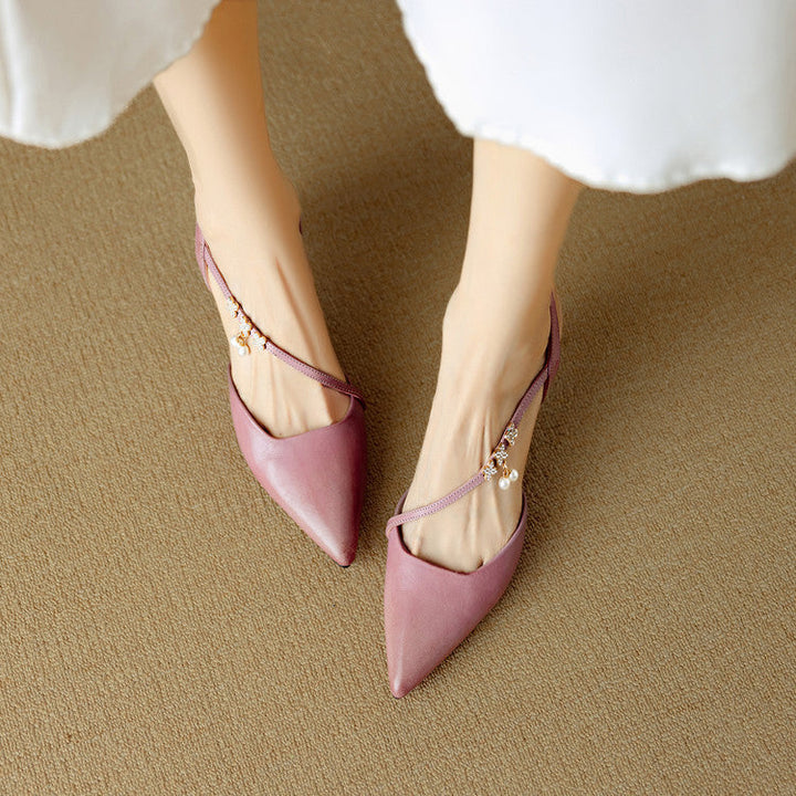 Womens Heels Genuine Leather Classic Fit