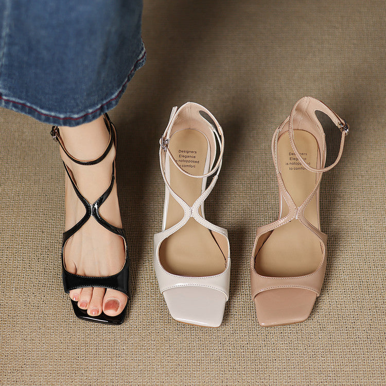 Womens Genuine Leather Heels Classic Fit