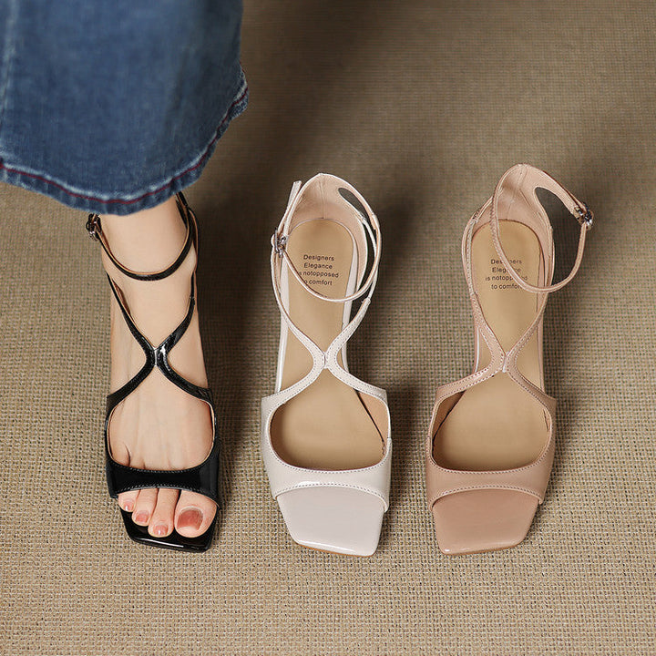 Womens Genuine Leather Heels Classic Fit