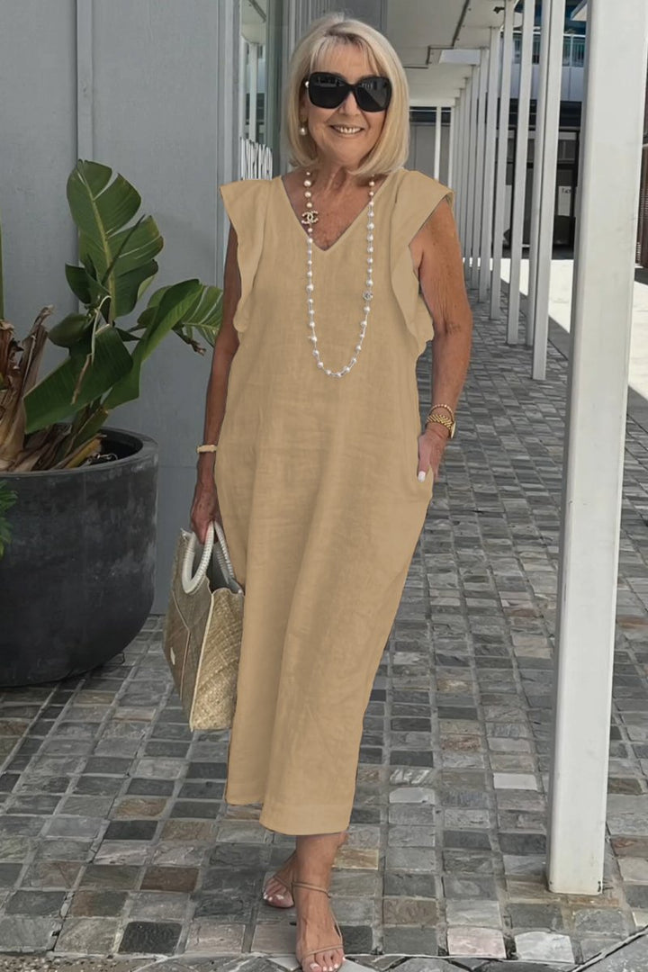 Womens Strapless Summer Dress Chic Fit