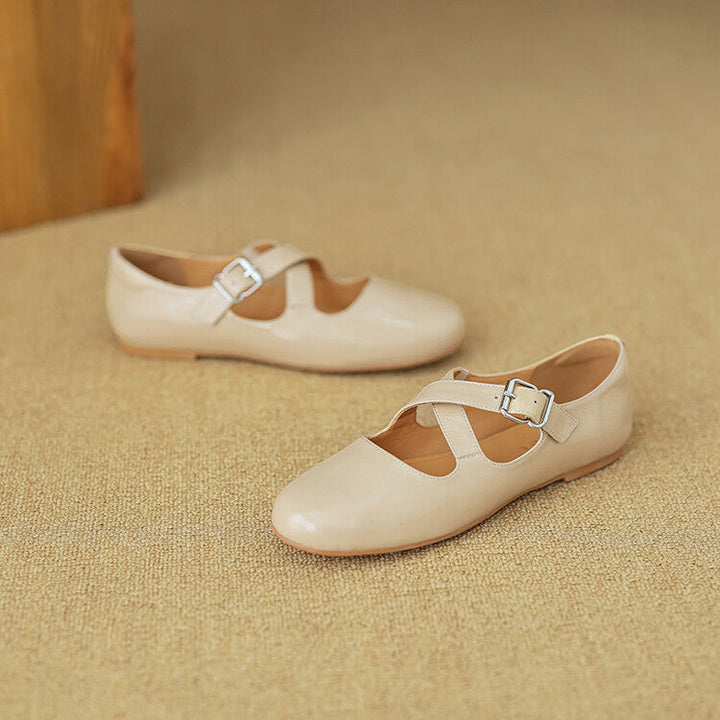 Womens Genuine Leather Shoes Classic Fit