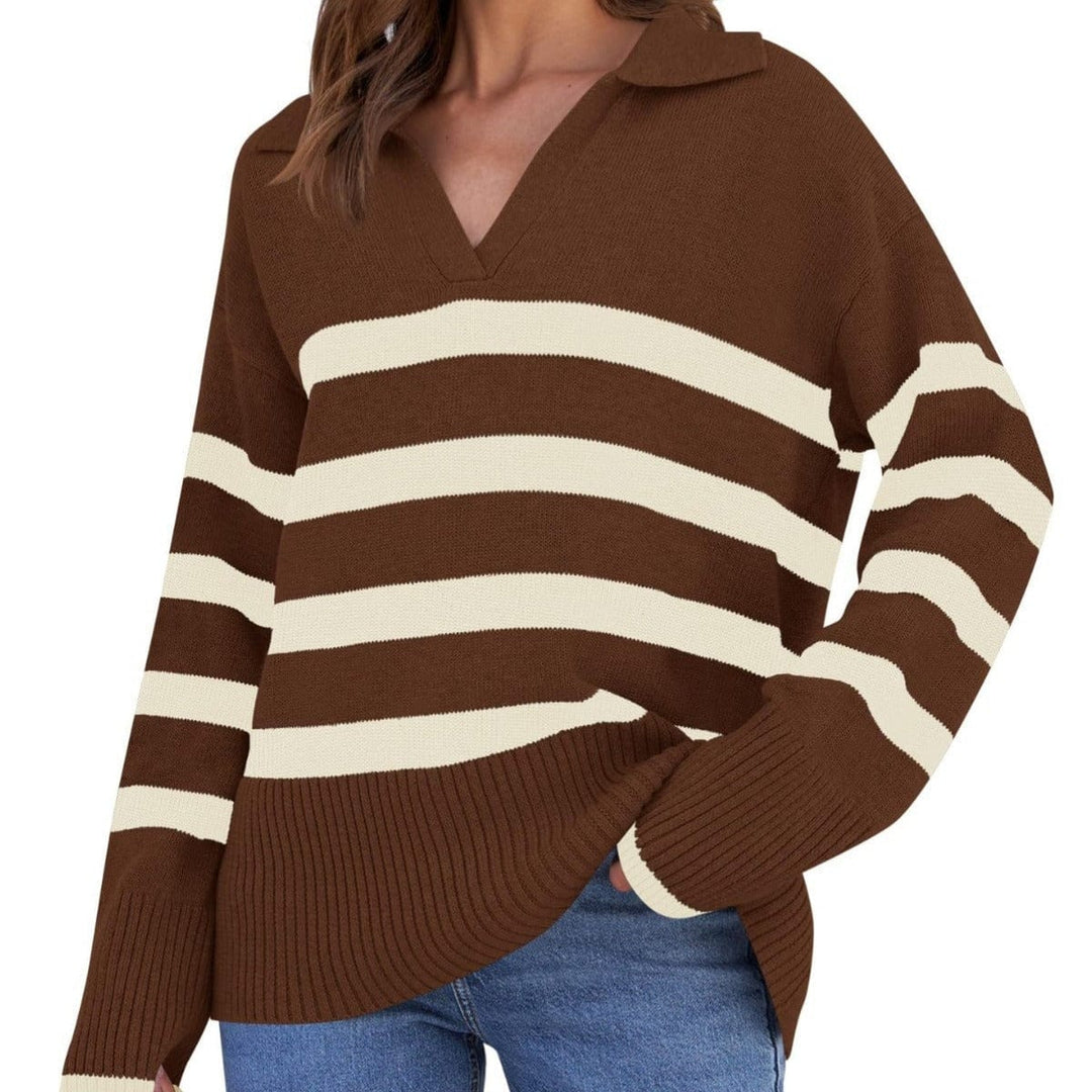 Womens Oversized Knit Sweater Cozy Casual Fit