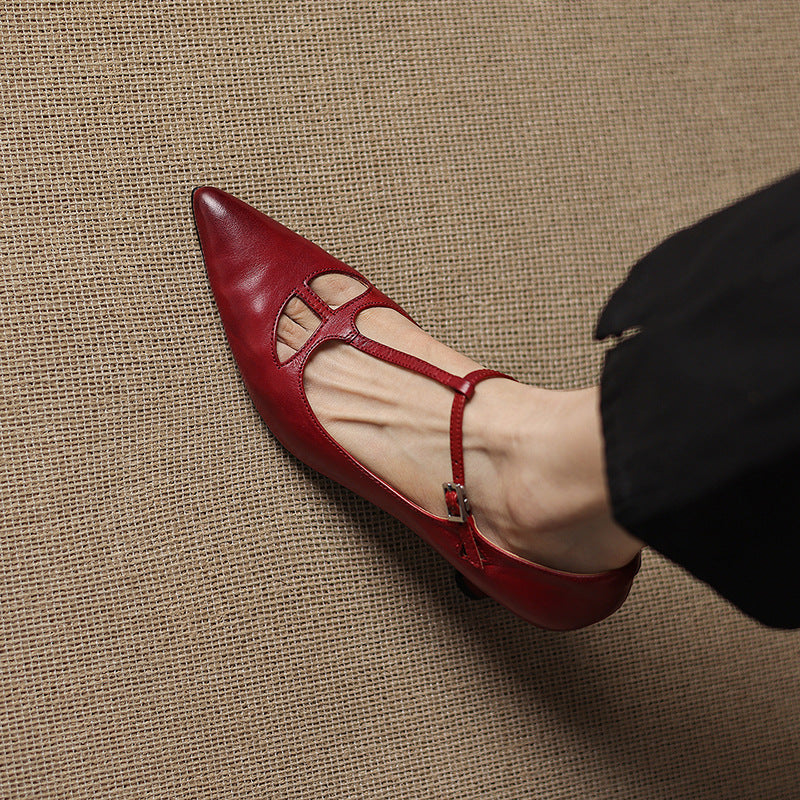Womens Pumps Genuine Leather Classic Fit