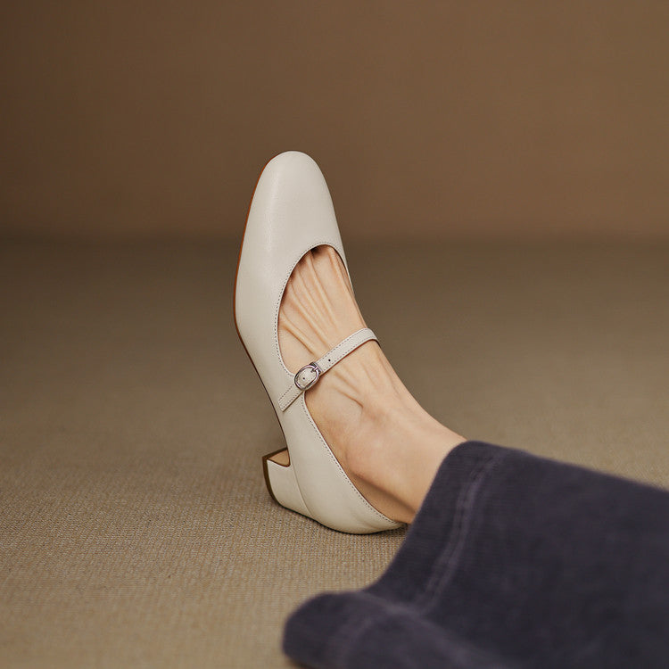 Womens Pumps Genuine Leather Classic Fit