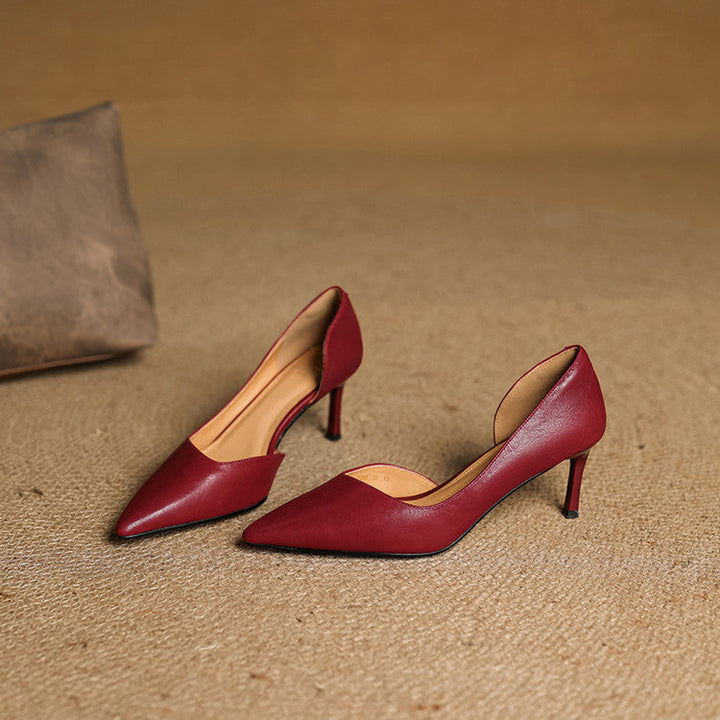 Womens Heels Genuine Leather Classic Fit