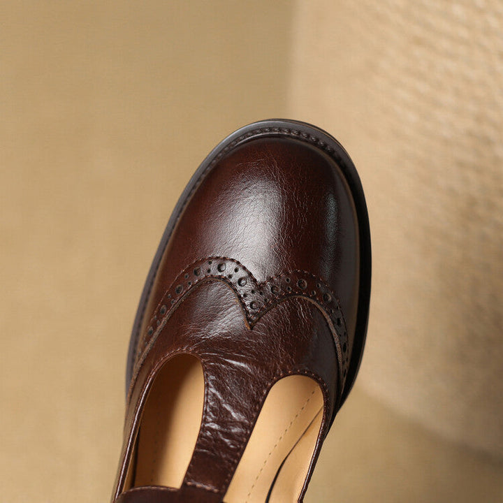 Womens Genuine Leather Shoes Classic Fit