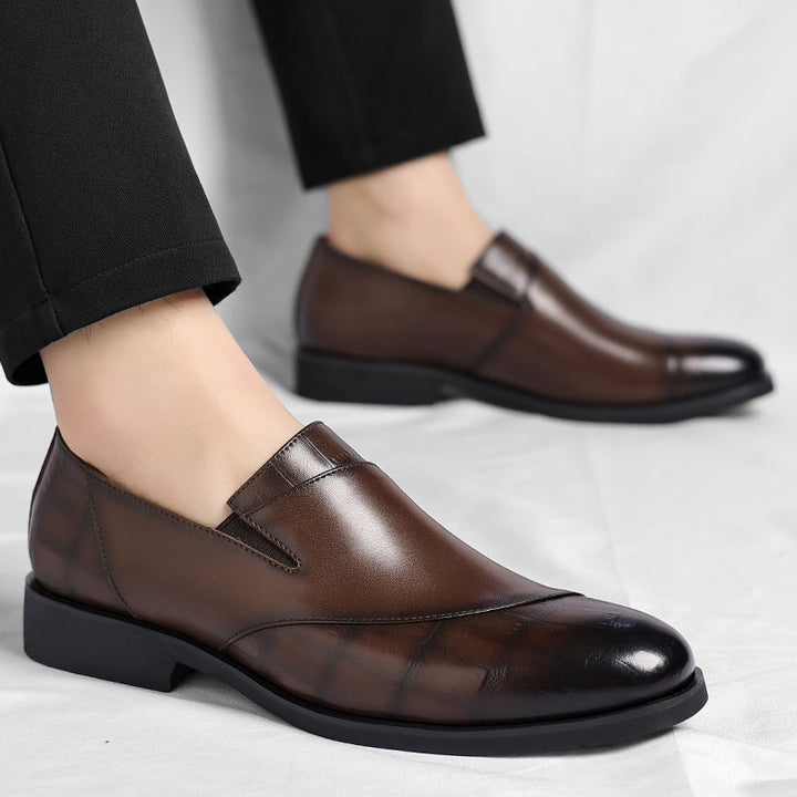 Womens Leather Loafers with Lurex Detail