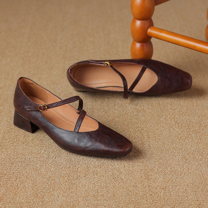 Womens Heels Genuine Leather Classic Fit