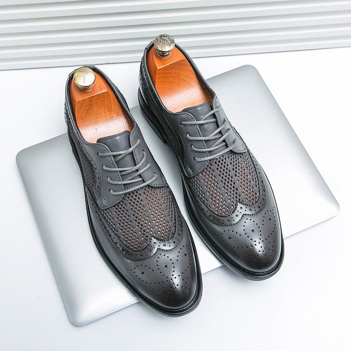 Mens Oxford Shoes Genuine Leather Classic Fit