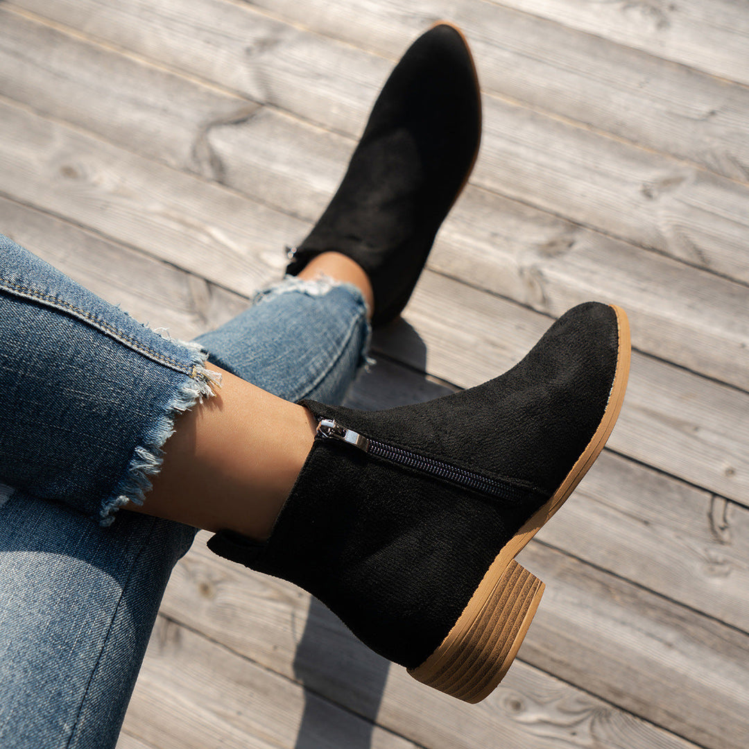 Womens Ankle Boots Leather Classic Fit