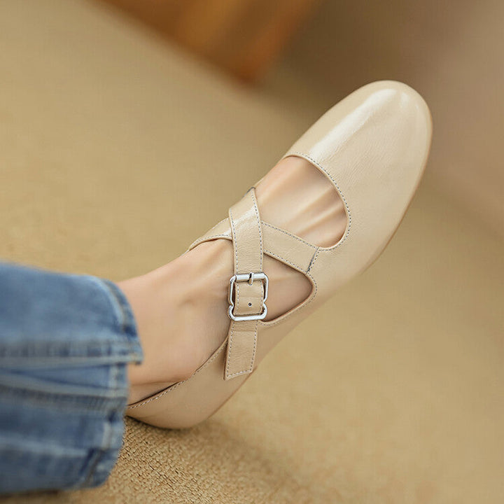 Womens Genuine Leather Shoes Classic Fit
