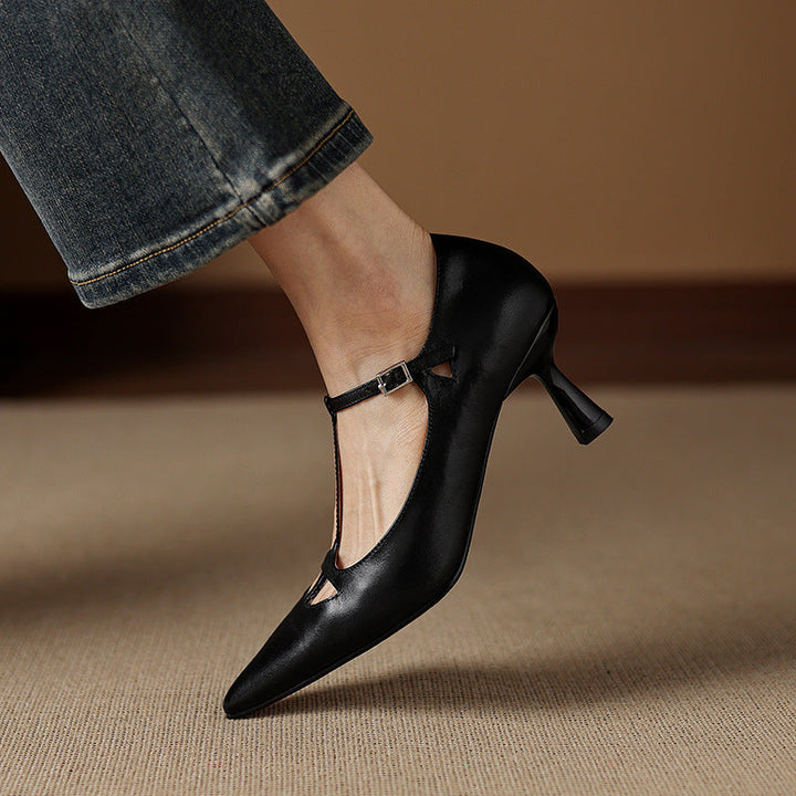 Womens Pumps Genuine Leather Classic Fit