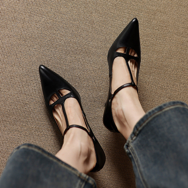 Womens Pumps Genuine Leather Classic Fit