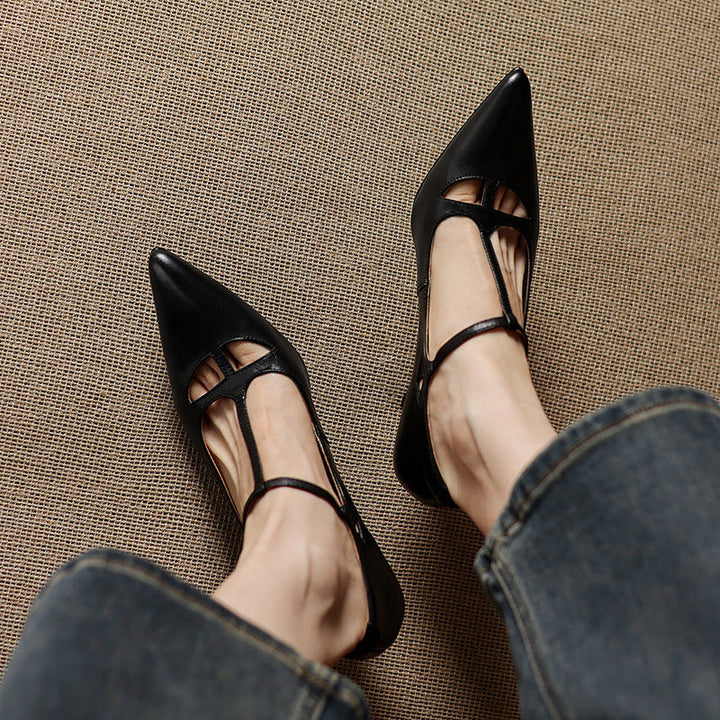 Womens Pumps Genuine Leather Classic Fit