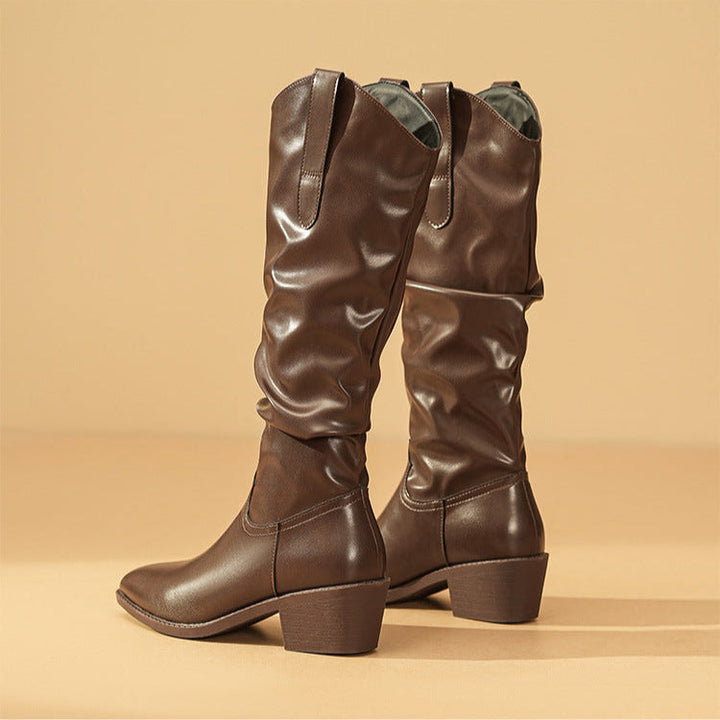 Unisex Leather Boots Durable Comfortable Fit