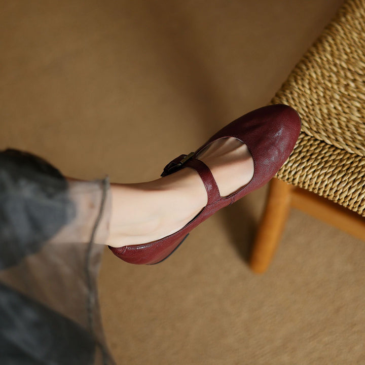 Womens Genuine Leather Shoes Classic Fit