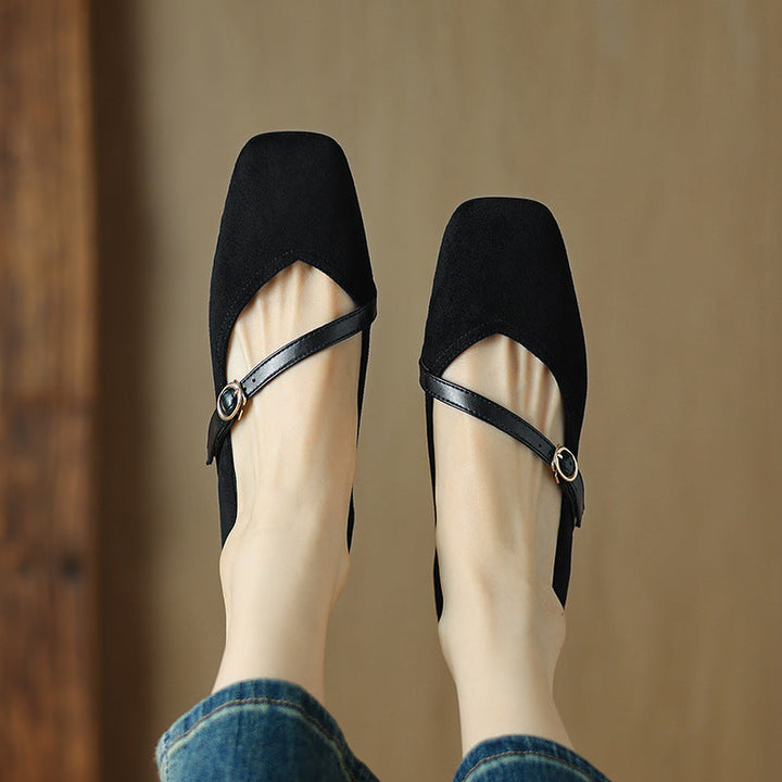 Womens Suede Heels Classic Fit
