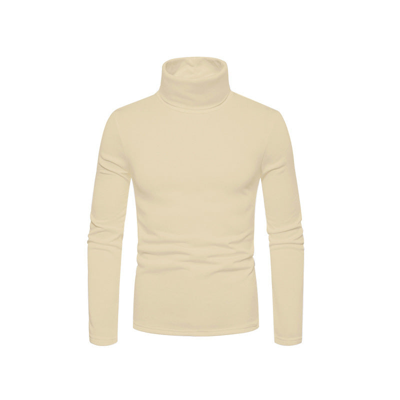 Mens Turtleneck Top Soft Knit Form Fitting