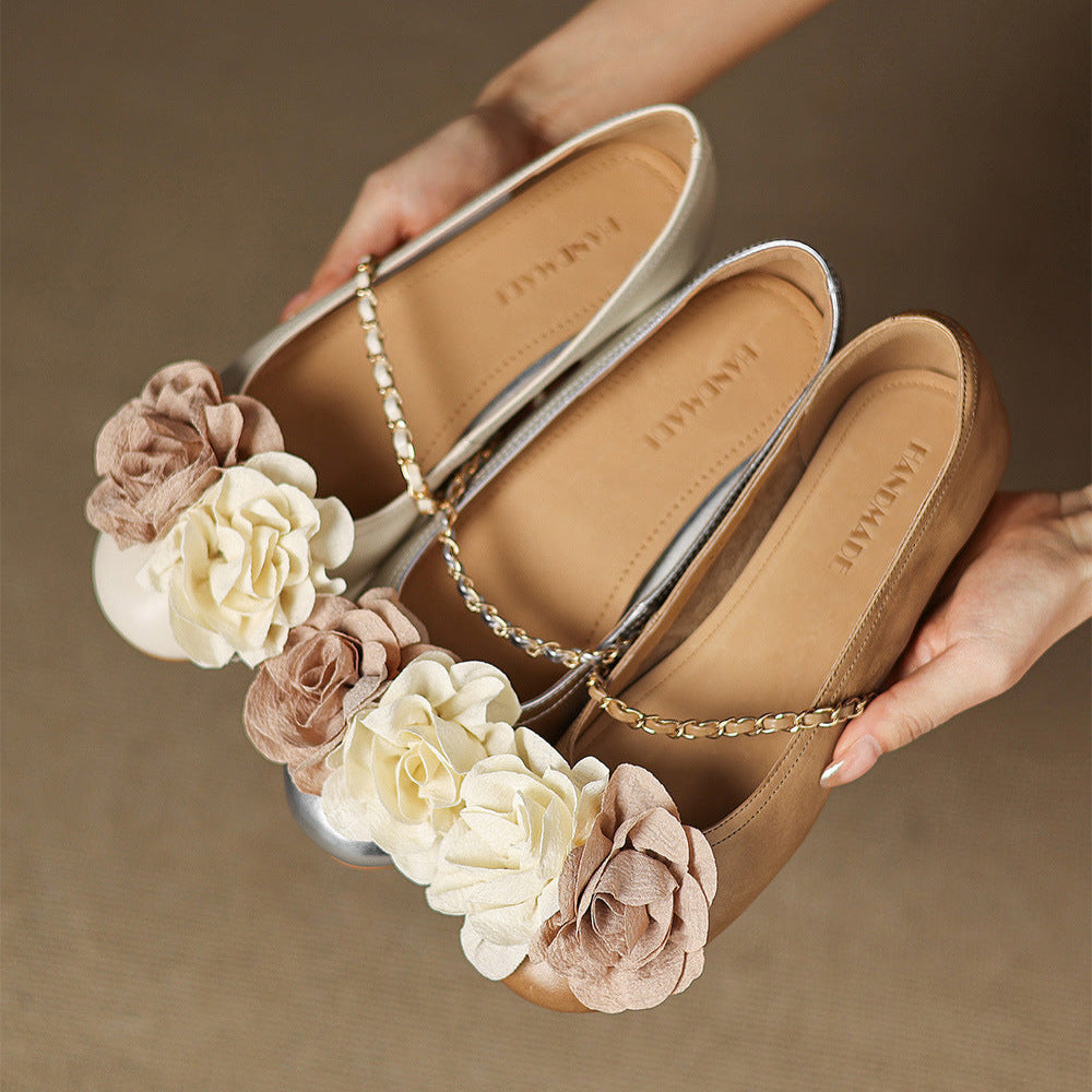 Womens Genuine Leather Shoes Classic Fit