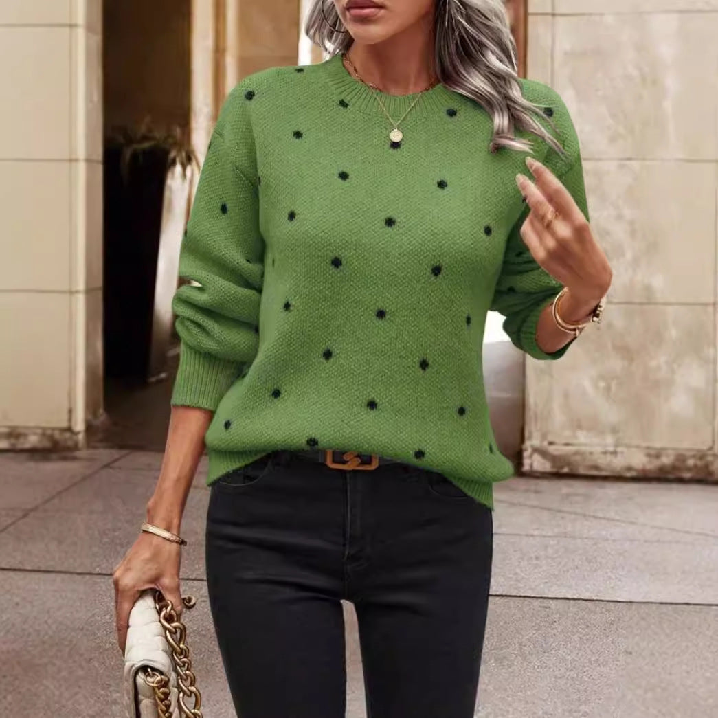 Womens Pullover Sweater Loose Fit Comfortable Knit - BritishMode