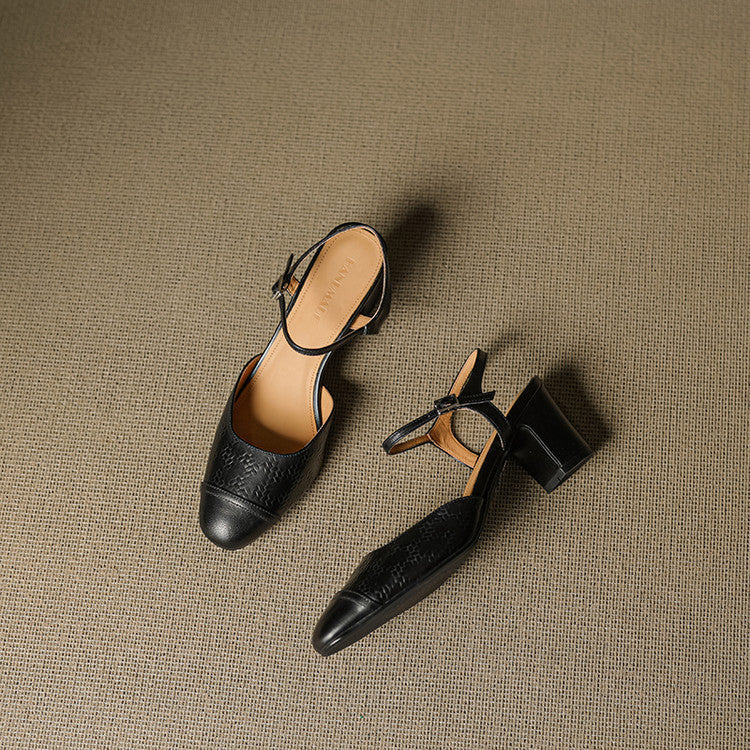 Womens Genuine Leather Pumps Classic Fit