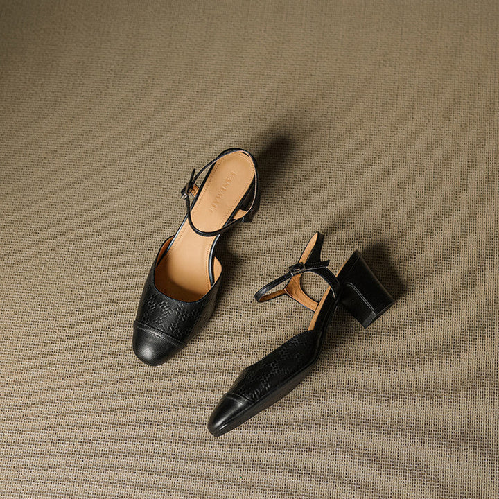 Womens Genuine Leather Pumps Classic Fit