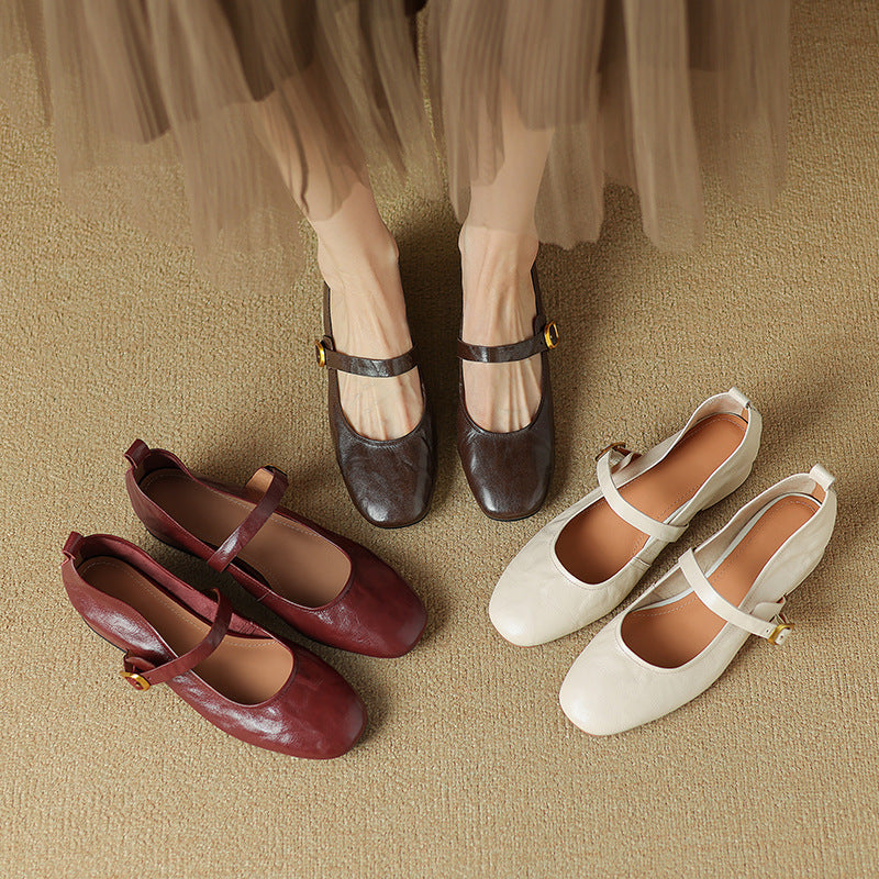 Womens Pumps Genuine Leather Classic Fit