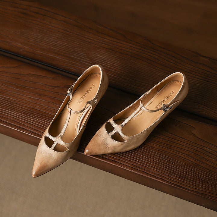 Womens Pumps Genuine Leather Classic Fit