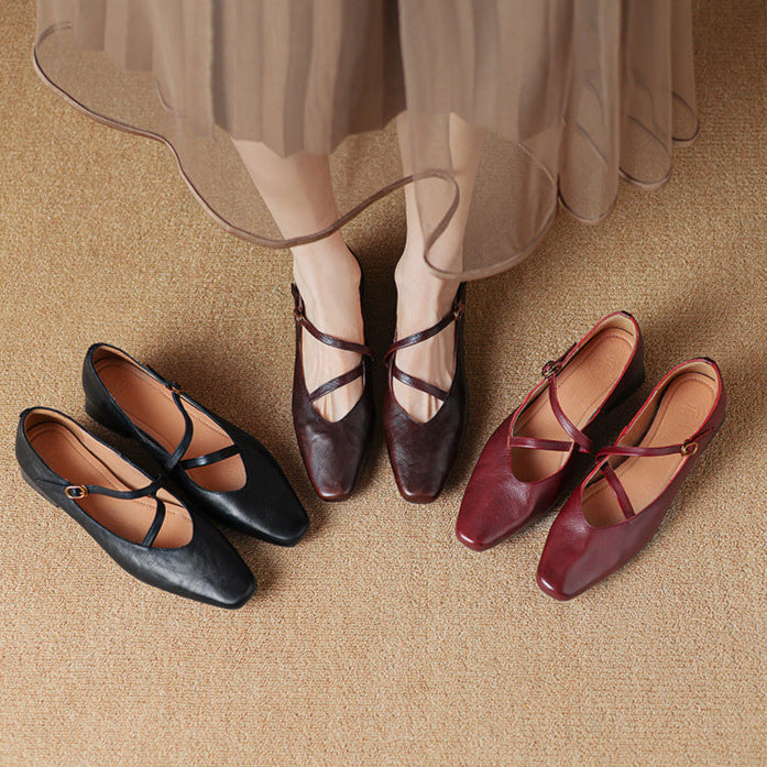 Womens Heels Genuine Leather Classic Fit