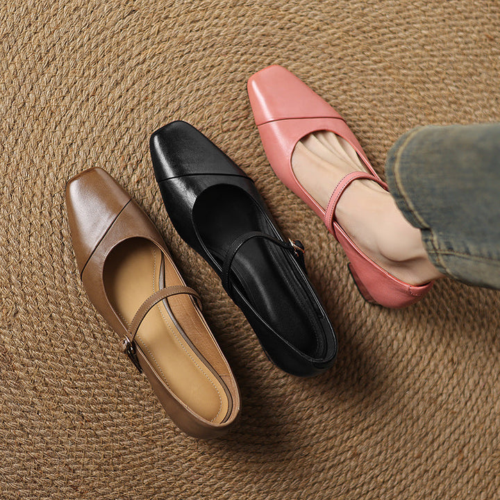 Womens Heels Genuine Leather Classic Fit