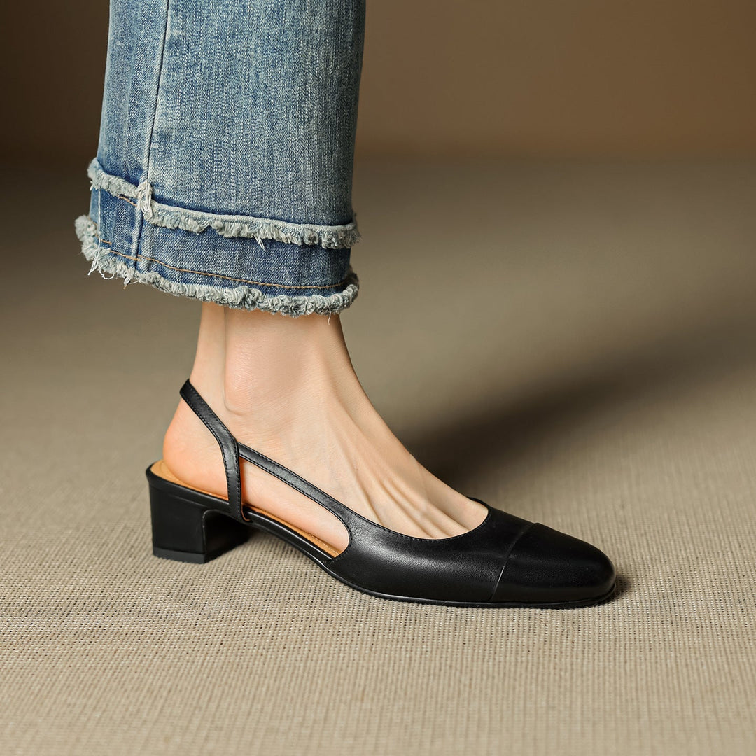 Womens Genuine Leather Pumps Classic Fit