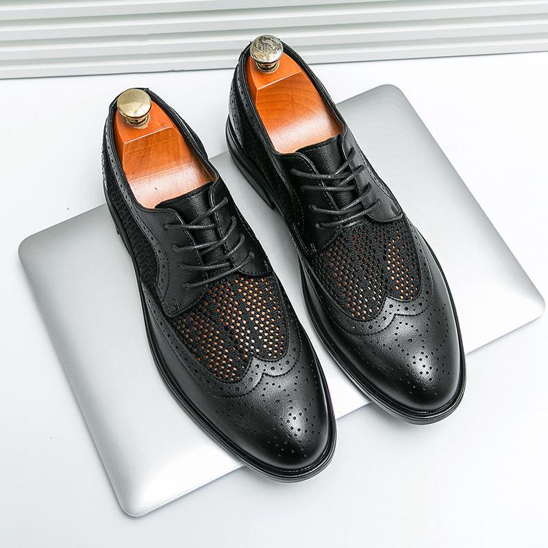 Mens Oxford Shoes Genuine Leather Classic Fit