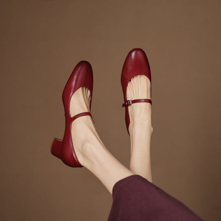 Womens Pumps Genuine Leather Classic Fit