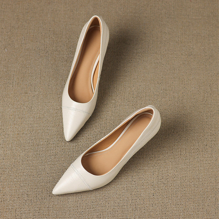 Womens Heels Genuine Leather Classic Fit