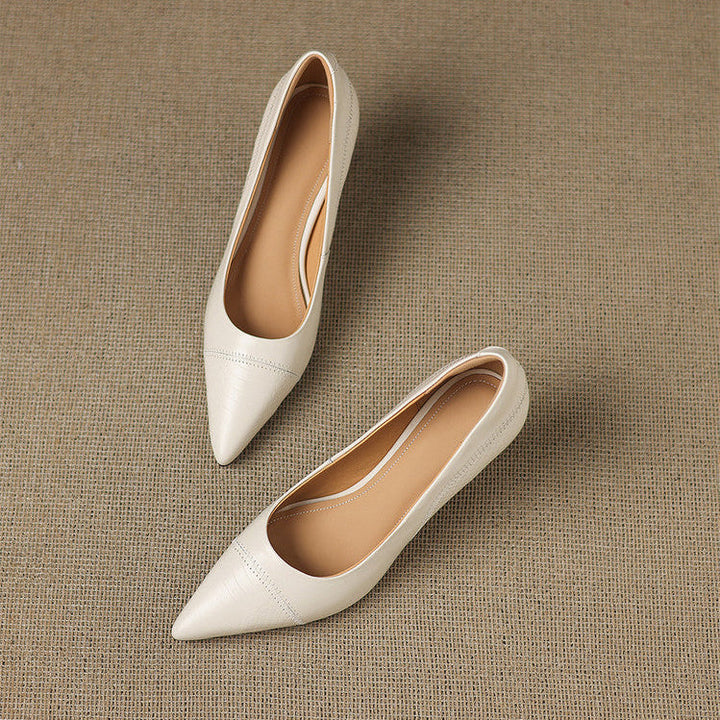 Womens Heels Genuine Leather Classic Fit