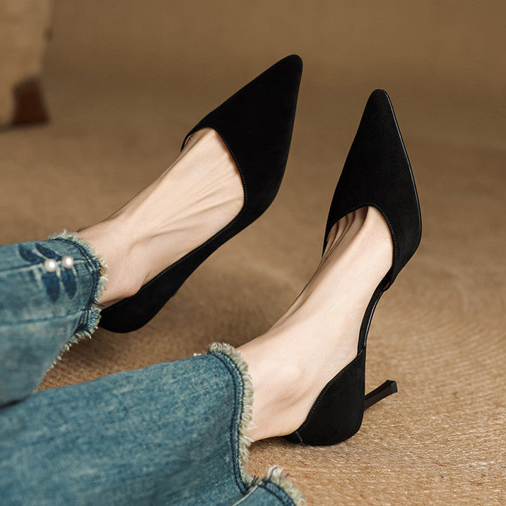 Womens Heels Genuine Leather Classic Fit