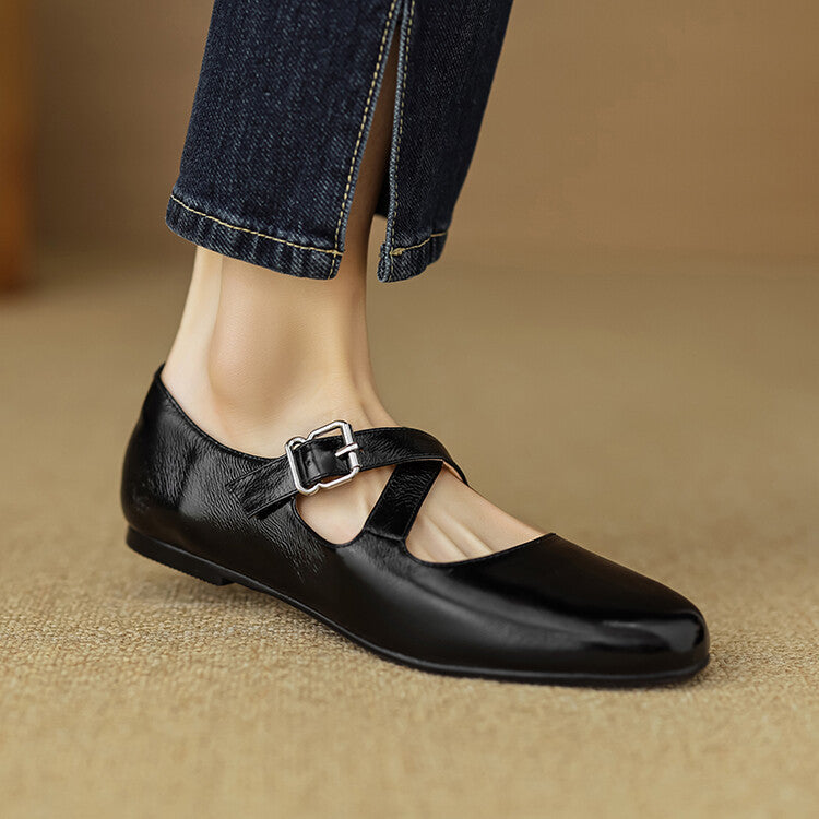 Womens Genuine Leather Shoes Classic Fit