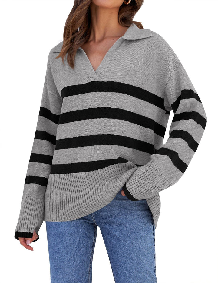 Womens Oversized Knit Sweater Cozy Casual Fit